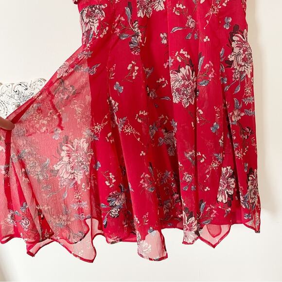 Ranna Gill Keira Red Floral Dress XS - Picture 7 of 11